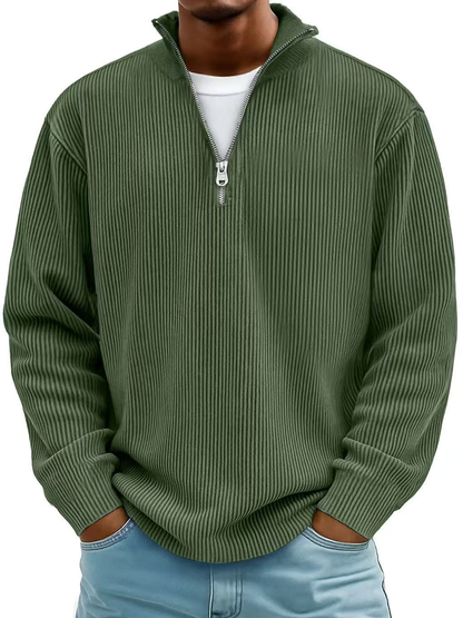 Jersey Marc- Punto Acanalado con Cremallera